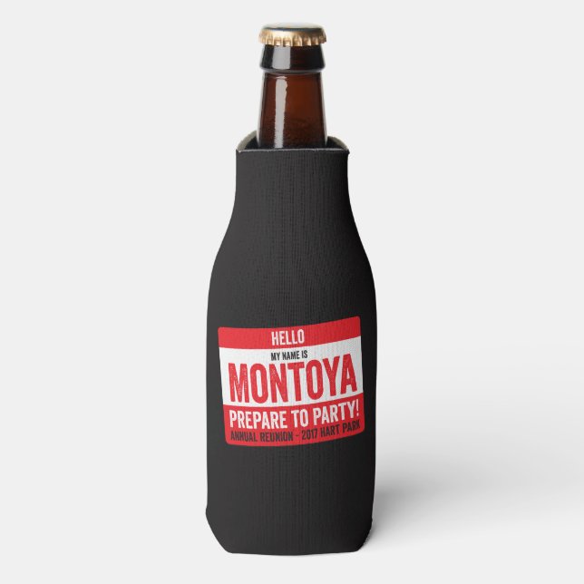 Montoya Wiedersehen 2017 - Vorbereiten Sie sich au Flaschenkühler (Flaschenvorderseite)