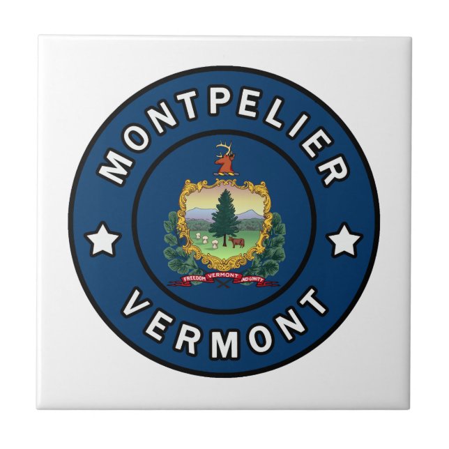 Montpelier Vermont Fliese (Vorderseite)