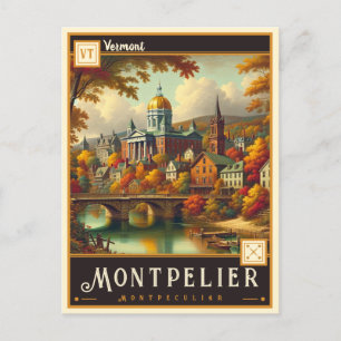 Montpelier, Vermont   Vintage Postkarte