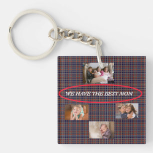 Montrant de l'amour pour maman 4 photos Tartan à c