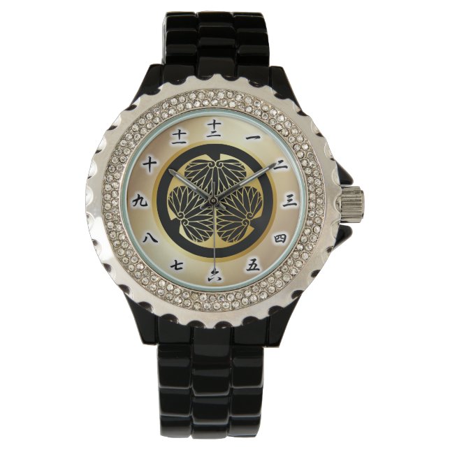 Montre 徳 川 紋, Tokugawa KAMON, 家 Famille Japonaise (devant)
