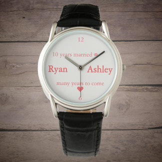 Montre 10 ans de ⚭ marié(avec nom)