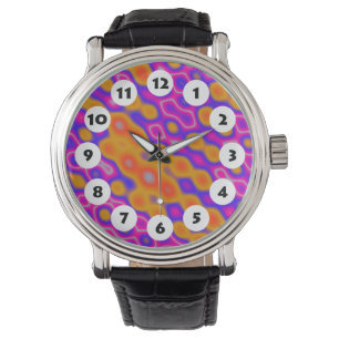 Montre 12 Spots - Abstrait coloré