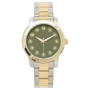 Montre 12 taches - nuances d'olive