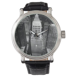 Montre 1960 : Une vue aérienne d'un gratte-ciel de