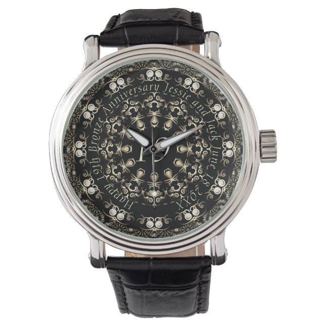 Montre 19e anniversaire du Mariage eWatch (devant)