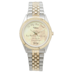 Montre 1er anniversaire de Mariage personnalisé