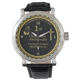 Montre 1er anniversaire d'Ordination prêtre PERSONNALISÉ