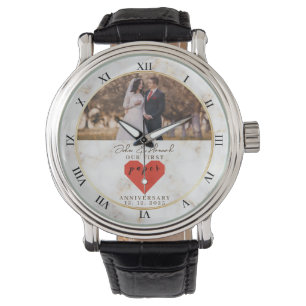 Montre 1er anniversaire Mariage Mariage papier personnali