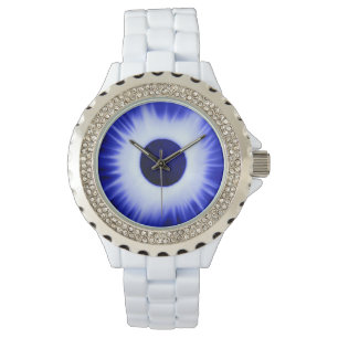 Montre 2017 éclipse, bleu au néon