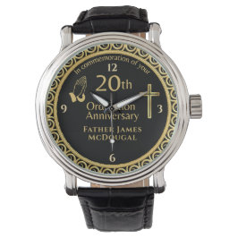 Montre 20E Ordination Anniversaire Prêtre PERSONNALISÉ
