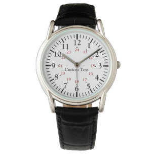 Montre 24 Heure Militaire Temps Personnalisé Regarder