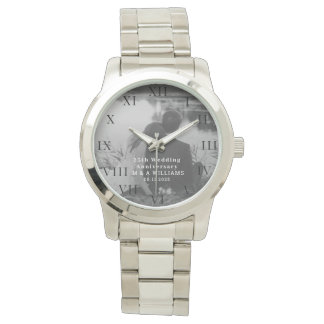 Montre 25e anniversaire du Mariage Photo moderne Cinquant