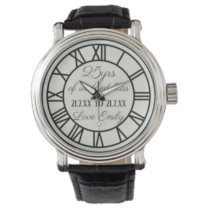 Montre 25e anniversaire du Mariage Regarder les chiffres