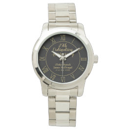 Montre 25e Ordination Anniversaire Prêtre Cadeau Customis