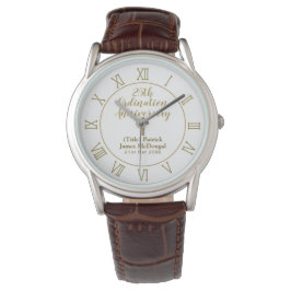 Montre 25e Ordination Anniversaire Prêtre Cadeau Customis