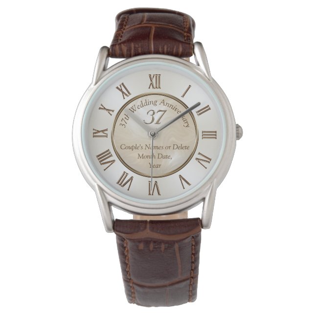 Montre 37e anniversaire du Mariage Cadeaux pour Lui et El (devant)