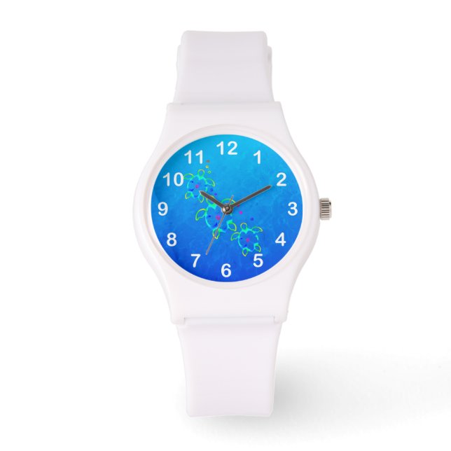 Montre 3 Tie Dyed Hawaiian Honu Turtles (Recto)