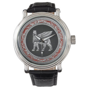 Montre [400] Bulle à ailes babylonienne [Argent] [3D]