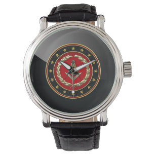 Montre [400] Carré maçonnique et compas [3e degré]