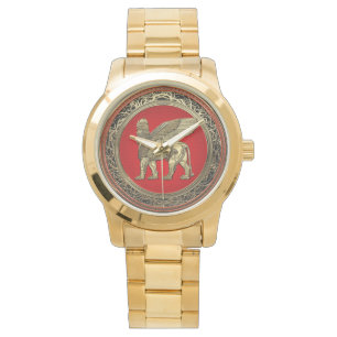 Montre [400] Lion ailé assyrien - Lamassu d'or