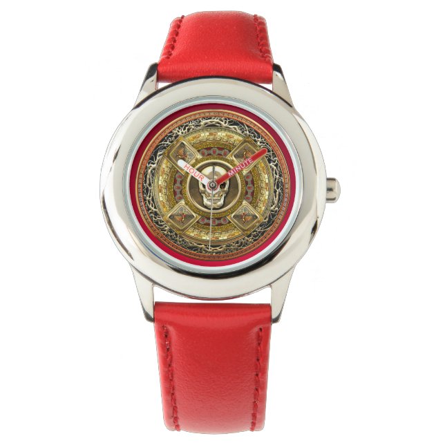 Montre [400] Mictlantecuhtli - Dieu de la mort aztèque (devant)