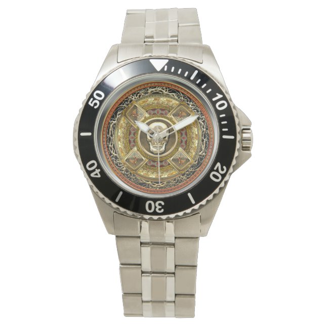 Montre [400] Mictlantecuhtli - Dieu de la mort aztèque (devant)