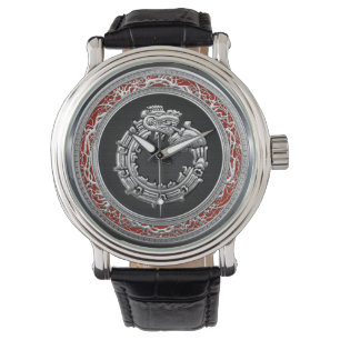 Montre [400] Serpent Dieu Quetzalcoatl [Argent]