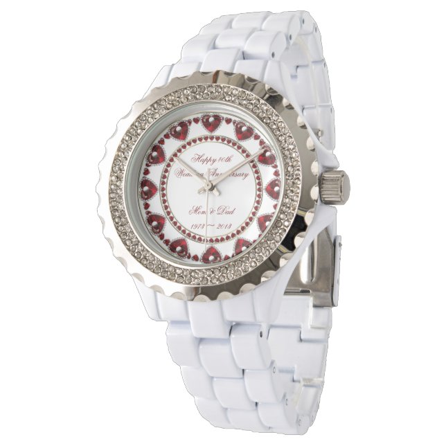 Montre 40e anniversaire du Mariage (Incliné)