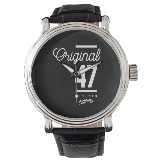 Montre 47 Ans - 47e Anniversaire Drôle cadeau (devant)