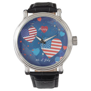 Montre 4 juillet coutume patriotique de drapeau américai