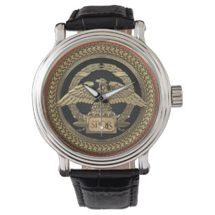 Montre [500] Aigle impérial romain d'or sur médaillon d'o