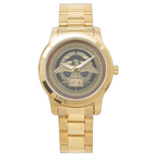 Montre [500] Aigle impérial romain d'or sur médaillon d'o