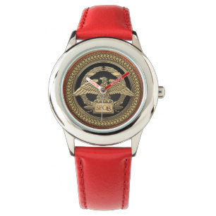 Montre [500] Aigle impérial romain d'or sur médaillon d'o