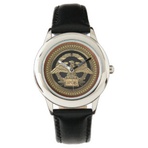 Montre [500] Aigle impérial romain d'or sur médaillon d'o