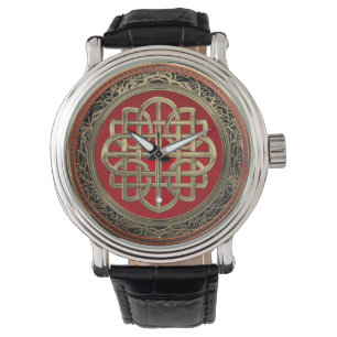 Montre [500] Croix du noeud d'or celtique sacré