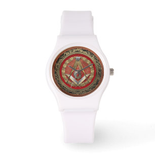 Montre [500] Master Mason - Carré Or & Compas
