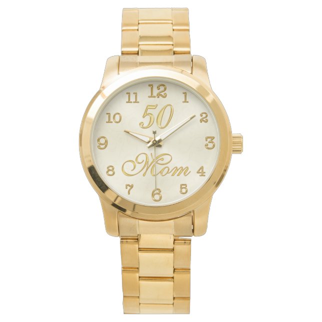 Montre 50e anniversaire de maman Idées cadeaux 50e annive (devant)