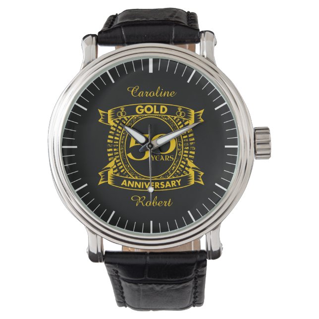 Montre 50e anniversaire du Mariage d'or (devant)