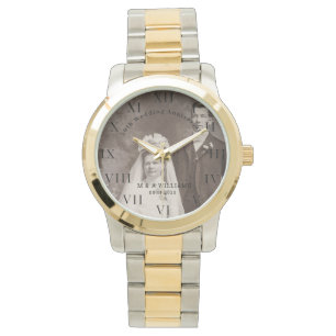 Montre 50e anniversaire du Mariage Photo moderne élégante