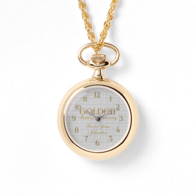 Montre 50e Anniversaire Mariage d'or (Recto)