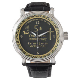 Montre 5E Ordination Anniversaire Prêtre PERSONNALISÉ