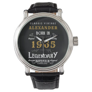 Montre 60e anniversaire personnalisé ou retraite né 1965
