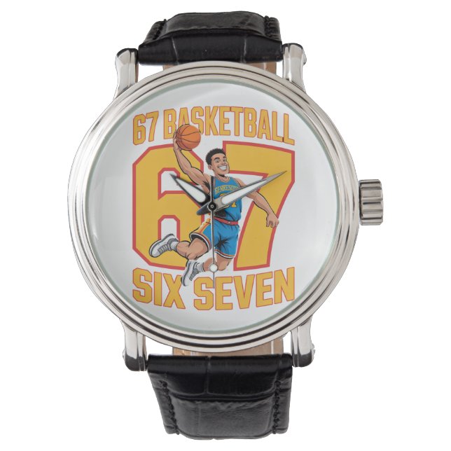 Montre 67 Basketball Six Seven Meme (devant)