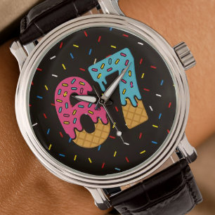 Montre 67 Drôle Mème Crème de glace Six sept Gen Alpha
