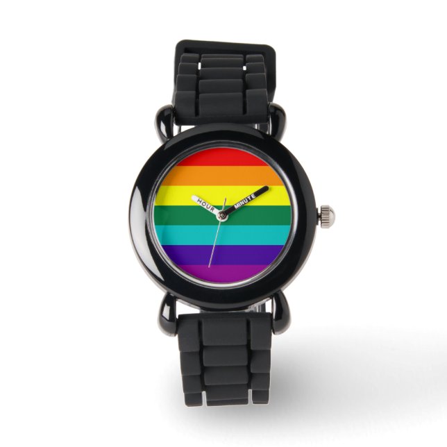 Montre 7 bandes Rainbow Pride (Recto)