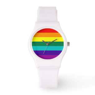 Montre 7 bandes Rainbow Pride