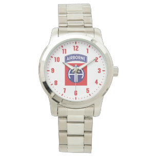 Montre 82e division aéroportée en acier inoxydable de qua
