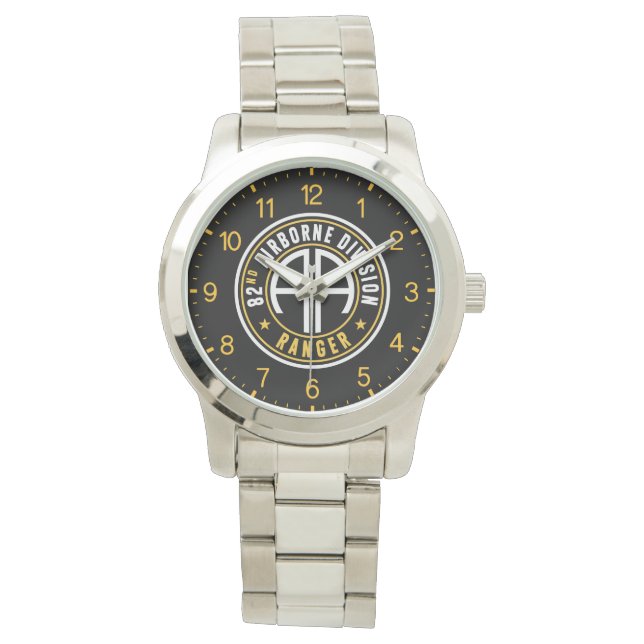 Montre 82e division aéroportée Ranger acier inoxydable (devant)