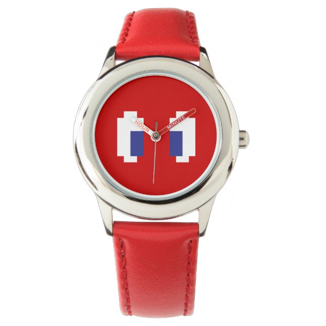 Montre 8 bits Pixel Manga Eyes (devant)
